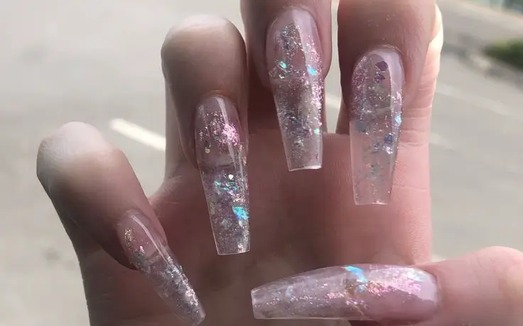 clear coffin nails