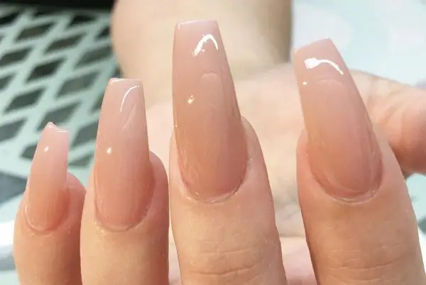 nude coffin nails